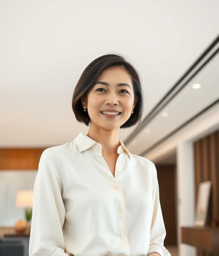 Amira Yeoh, atelier director at Glintora Stretch Ceilings